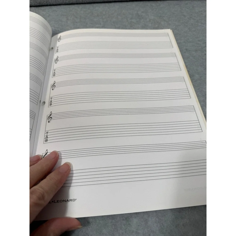 Hal Leonard Guitar Tab Manuscript Paper 64 Pages‎ Music Notation Partial Used